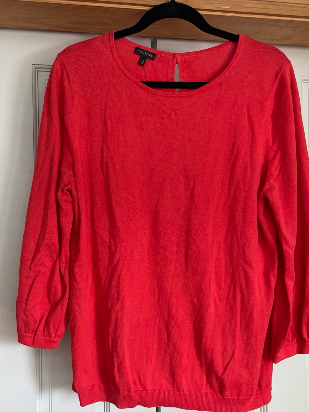 Talbots Coral Pink Crewneck Sweater